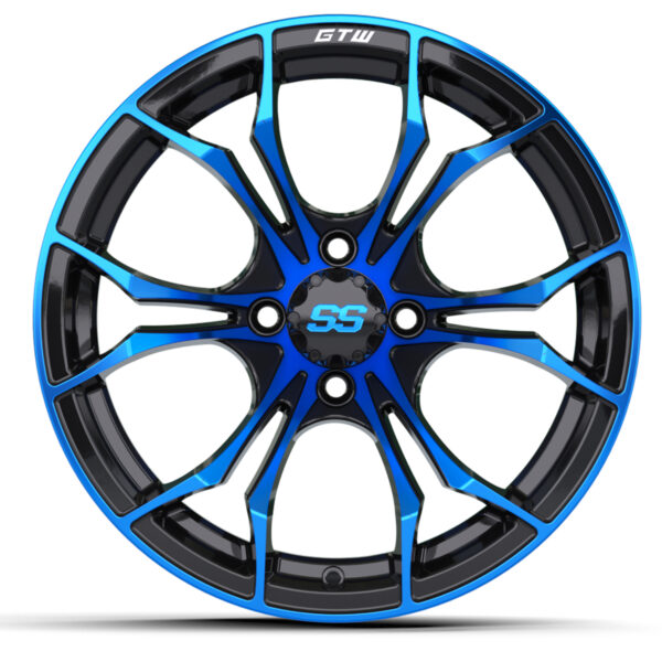 15″ GTW® Spyder Wheel – Black with Blue