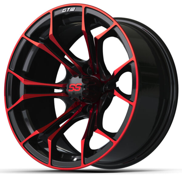 15″ GTW® Spyder Wheel – Black with Red
