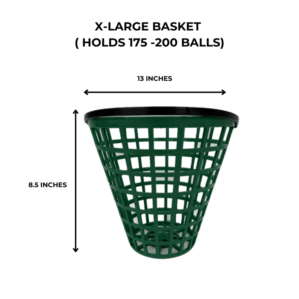 Plastic Driving Range Golf Baskets 6 Sizes & 3 Colors Available!