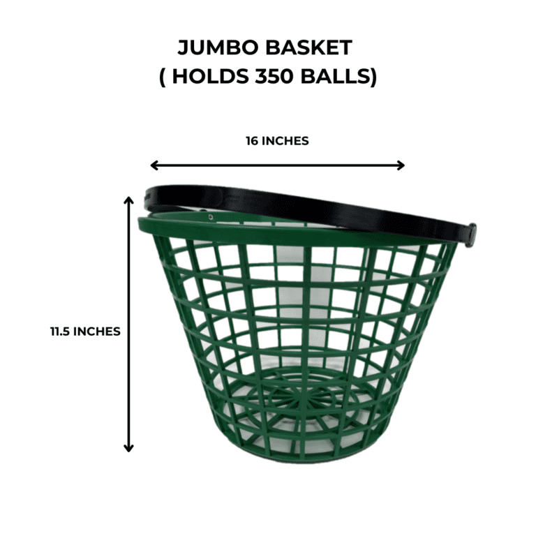 Plastic Driving Range Golf Baskets 6 Sizes & 3 Colors Available!