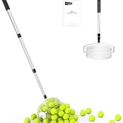 Rolling Golf Ball Picker With Retractable Handle