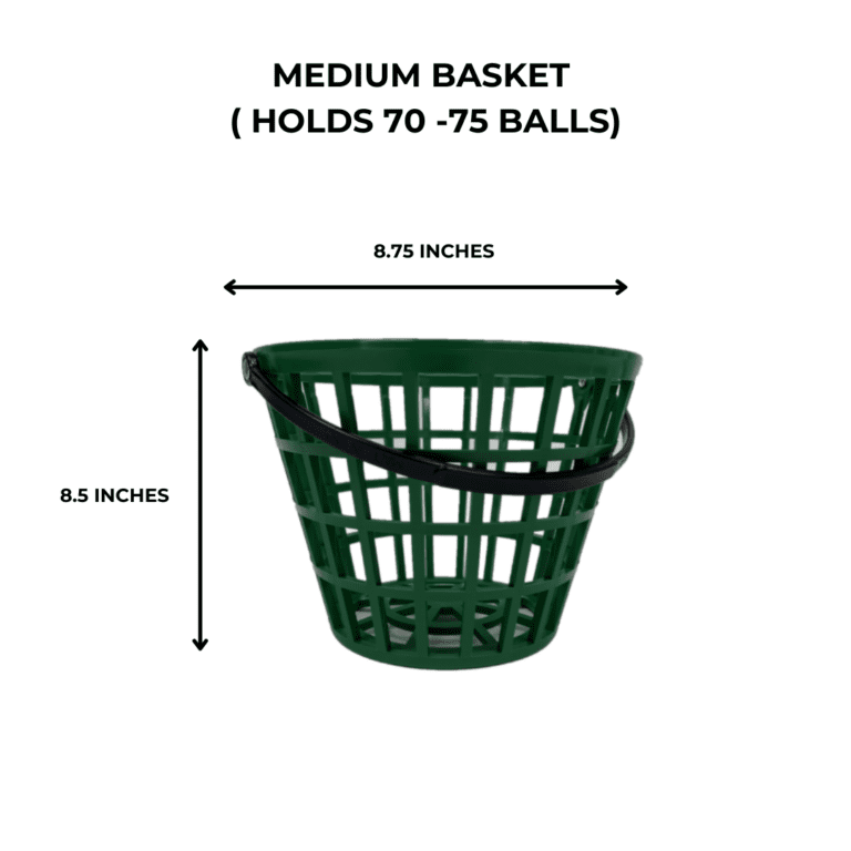 Plastic Driving Range Golf Baskets 6 Sizes & 3 Colors Available!
