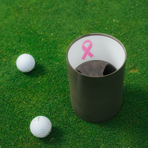 BCA- Pink Aluminum Ribbon Decal Cup