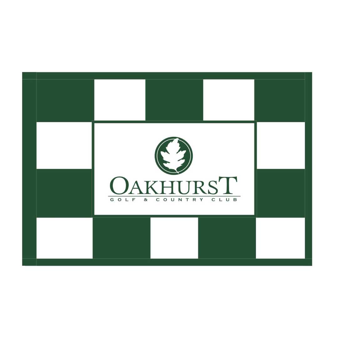Custom Checkered Silkscreened Logo Regulation Flags