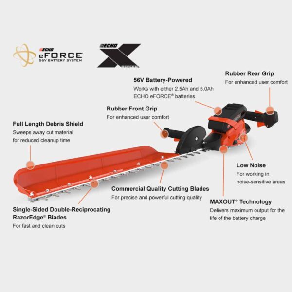 Echo eFORCE® 28_ Single-Sided Hedge Trimmer - DHCS-2800 - Features