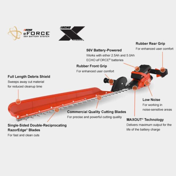 Echo eFORCE® 34_ Single-Sided Hedge Trimmer - DHCS-3400 - Features