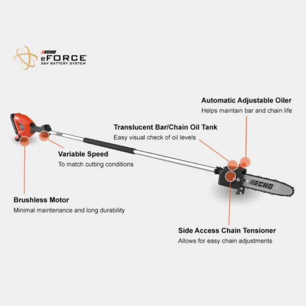 Echo eFORCE® ECHO 56V Fixed Shaft Power Pruner - DPPF-2100 features