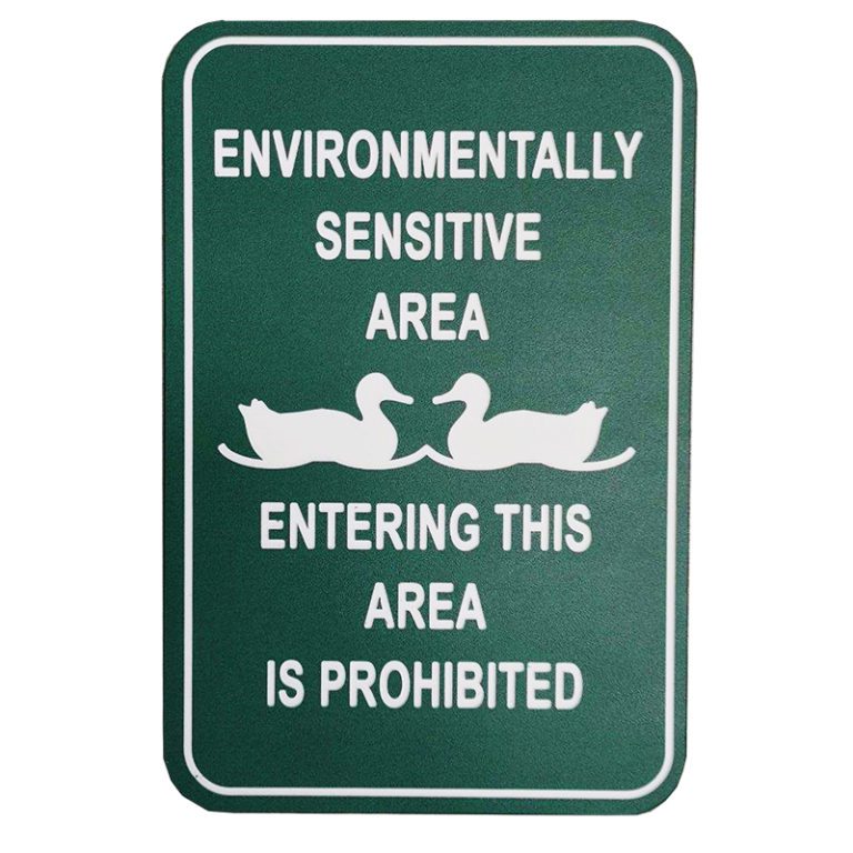 Environmentally Sensitive Area Sign Par West Turf