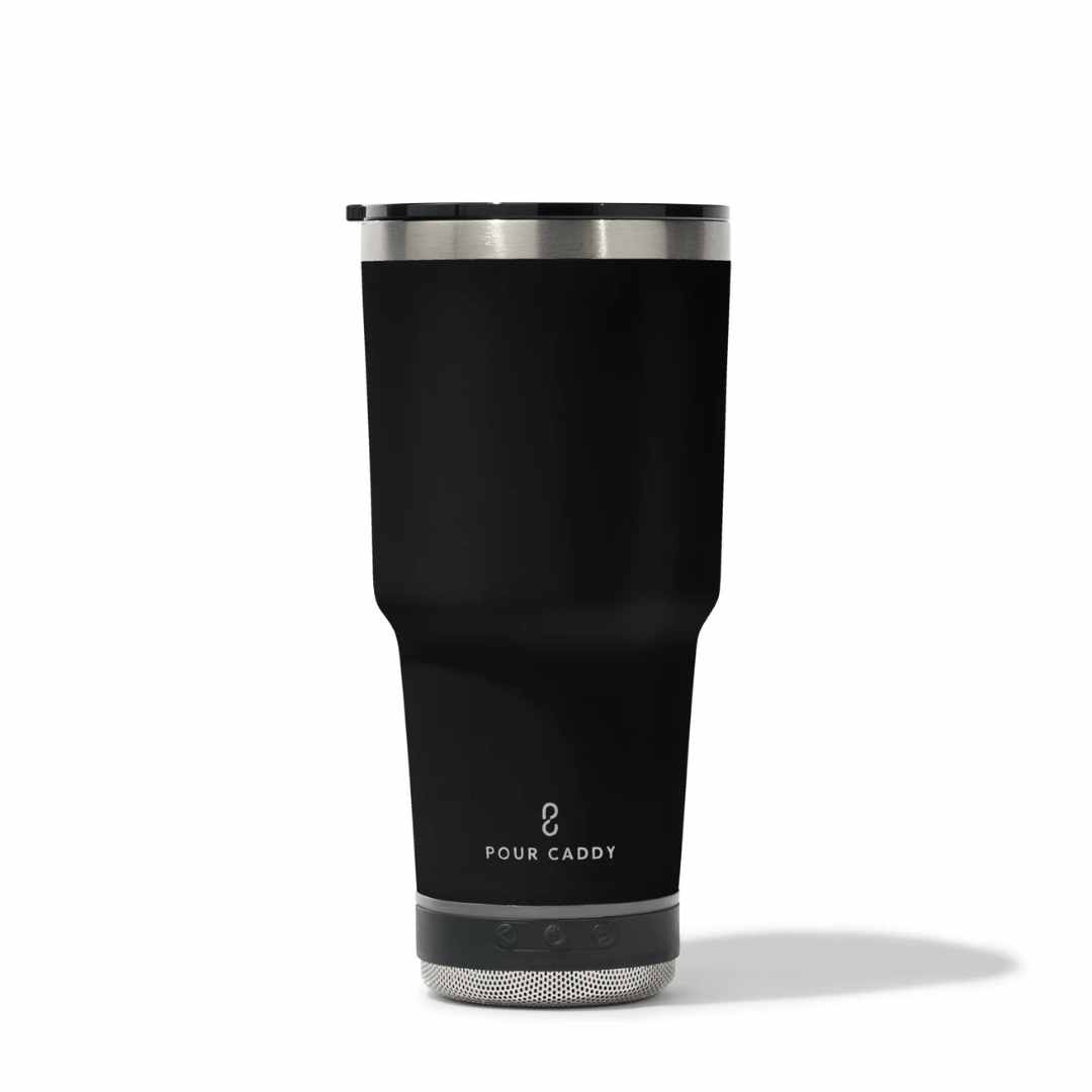 Go Caddy 28oz Vibe Tumbler - 3 Base Options- black - solo speaker