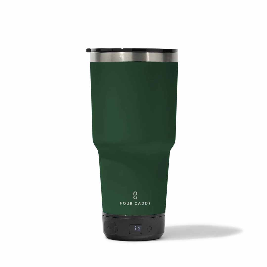 Go Caddy 28oz Vibe Tumbler - 3 Base Options- dark green - power bank