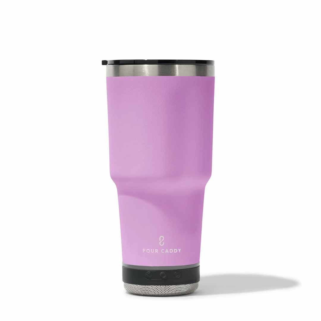 Go Caddy 28oz Vibe Tumbler - 3 Base Options- pink - solo speaker