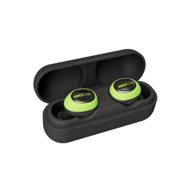 ISOtunes FREE 2.0 Noise-Isolating Bluetooth Earbuds, 25 dB NRR- ISOtune Green