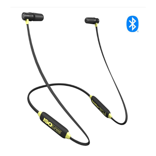 ISOtunes Xtra 2.0 Noise-Isolating Bluetooth Earbuds - Safety Yellow