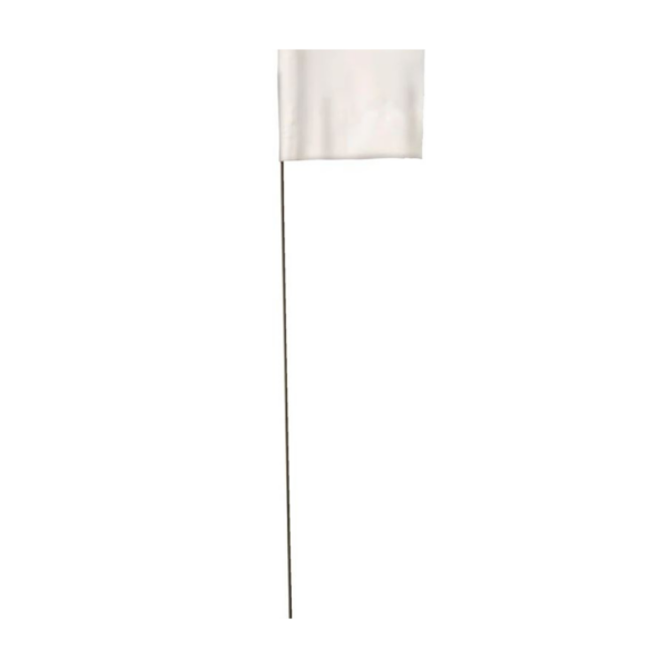 Irrigation Marking Flags - White