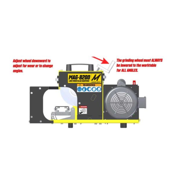 MAG-8200M Lawn Mower Blade Sharpener - Specs