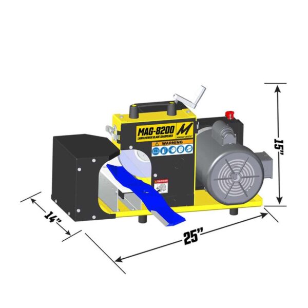 MAG-8200M Lawn Mower Blade Sharpener - Weight Dim