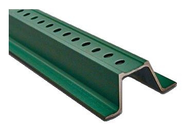 High-Tensile Strength Steel Baked Enamel on Hot-Rolled 97204 8 Length Brady U-Channel Sign Post Green 