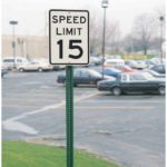 U-Channel Sign Post- Green, 8ft. Tall - Image 4