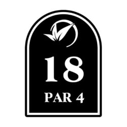 Par West Tee Sign Signature Series - Perma-core