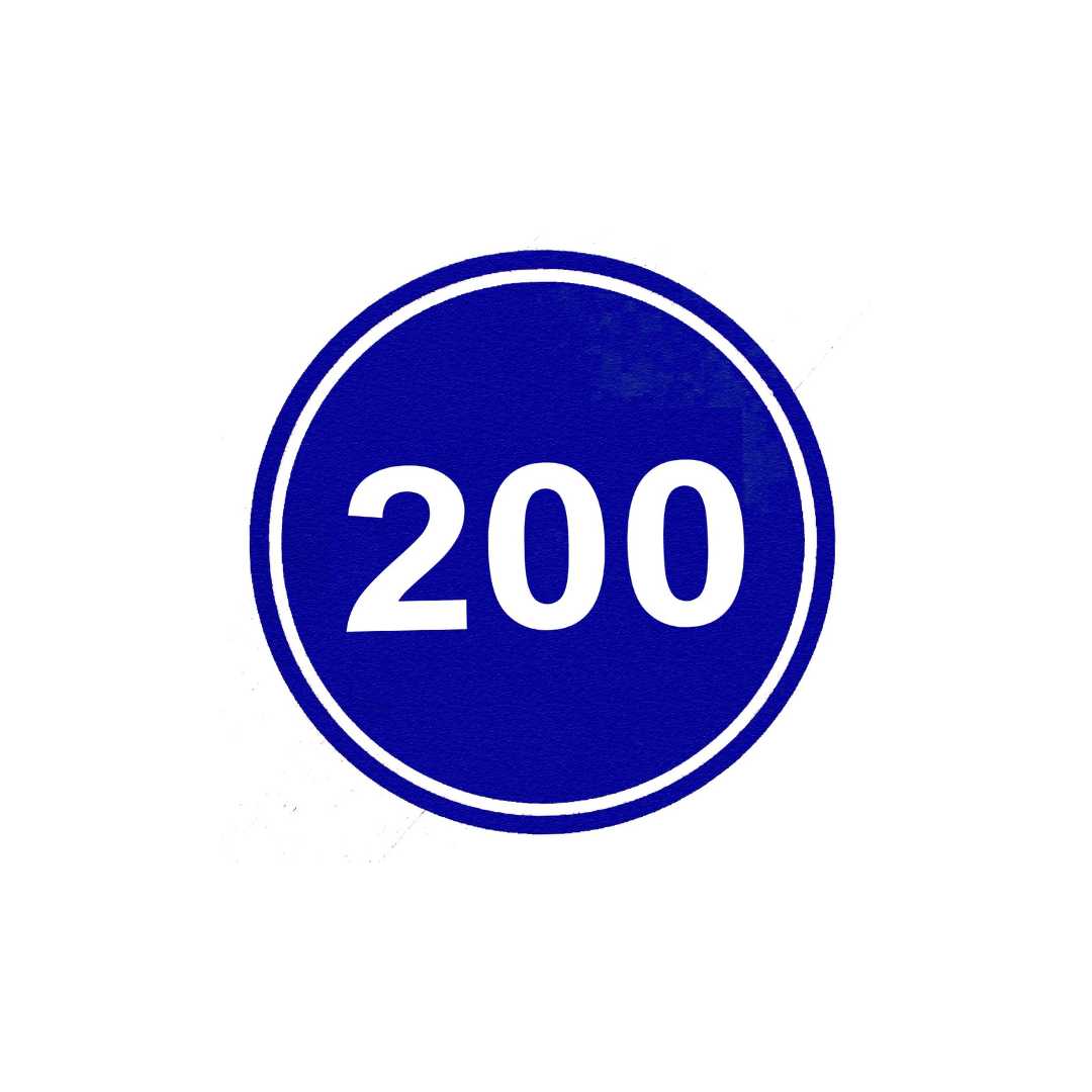 Perma Core In Ground Round Yardage Monuments Blue_White - 200