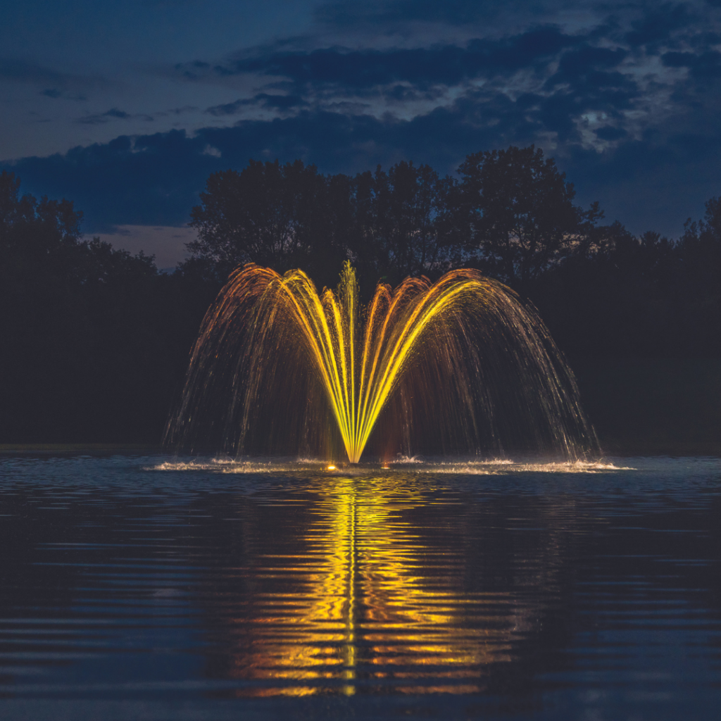 RGBW LED Waterglow Fountain Light Kits Par West Turf