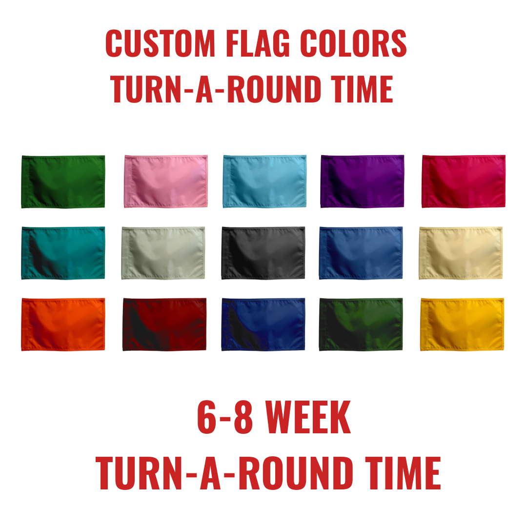 Regulation Perma-Print Custom Golf Flag - Solid Color - Image 5