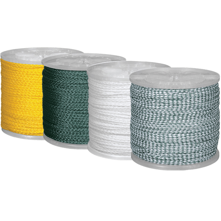 Par Aide - 1000' 1/4 Braided Poly Rope - Hunter Green & White