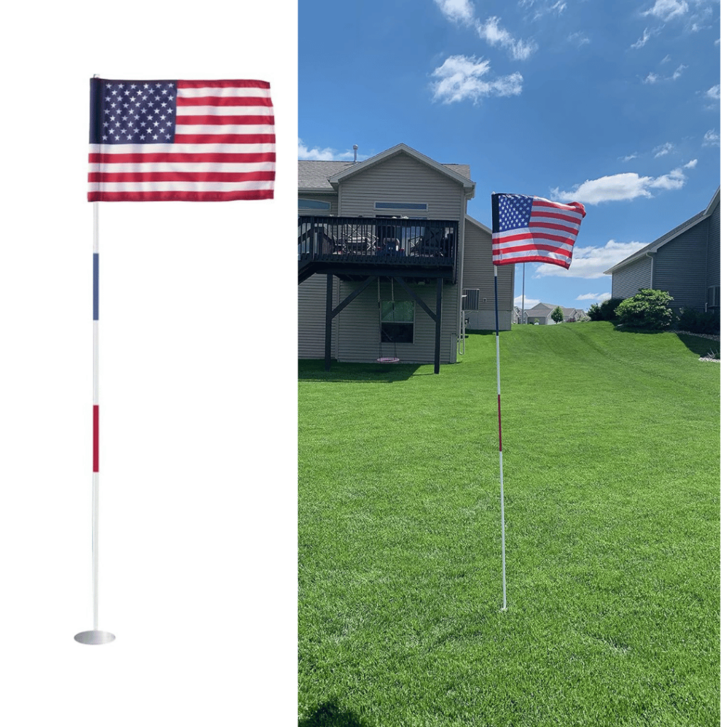 US Flag Backyard Golf Kit Par West Turf