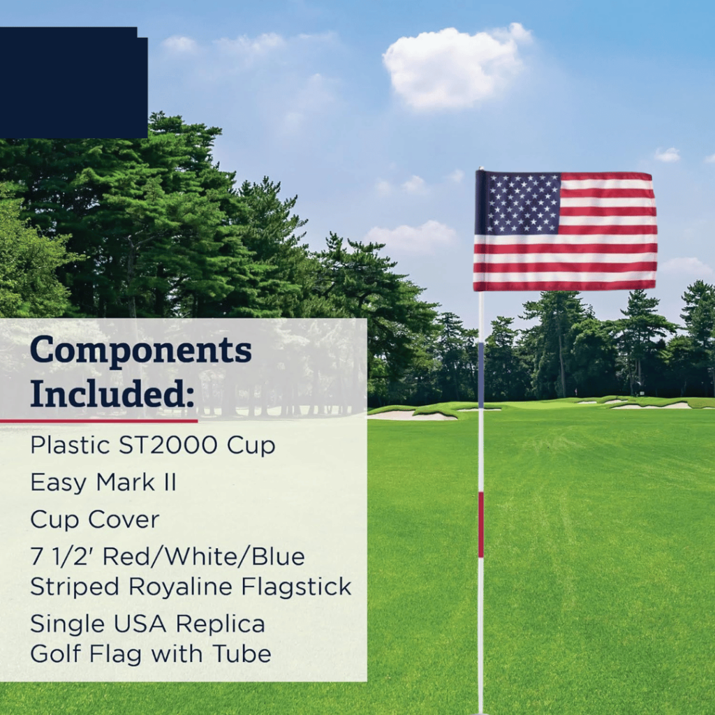 US Flag Backyard Golf Kit Par West Turf