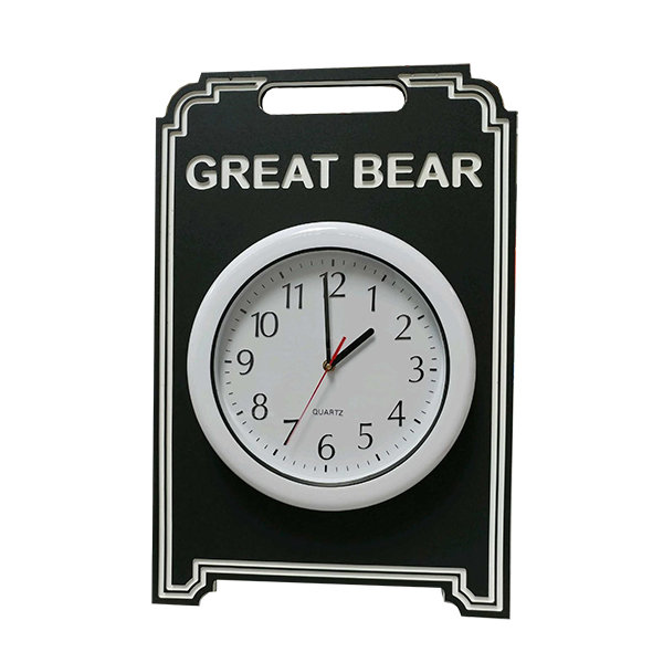 Image of Great bear Economy Clock Easel in black with White border
