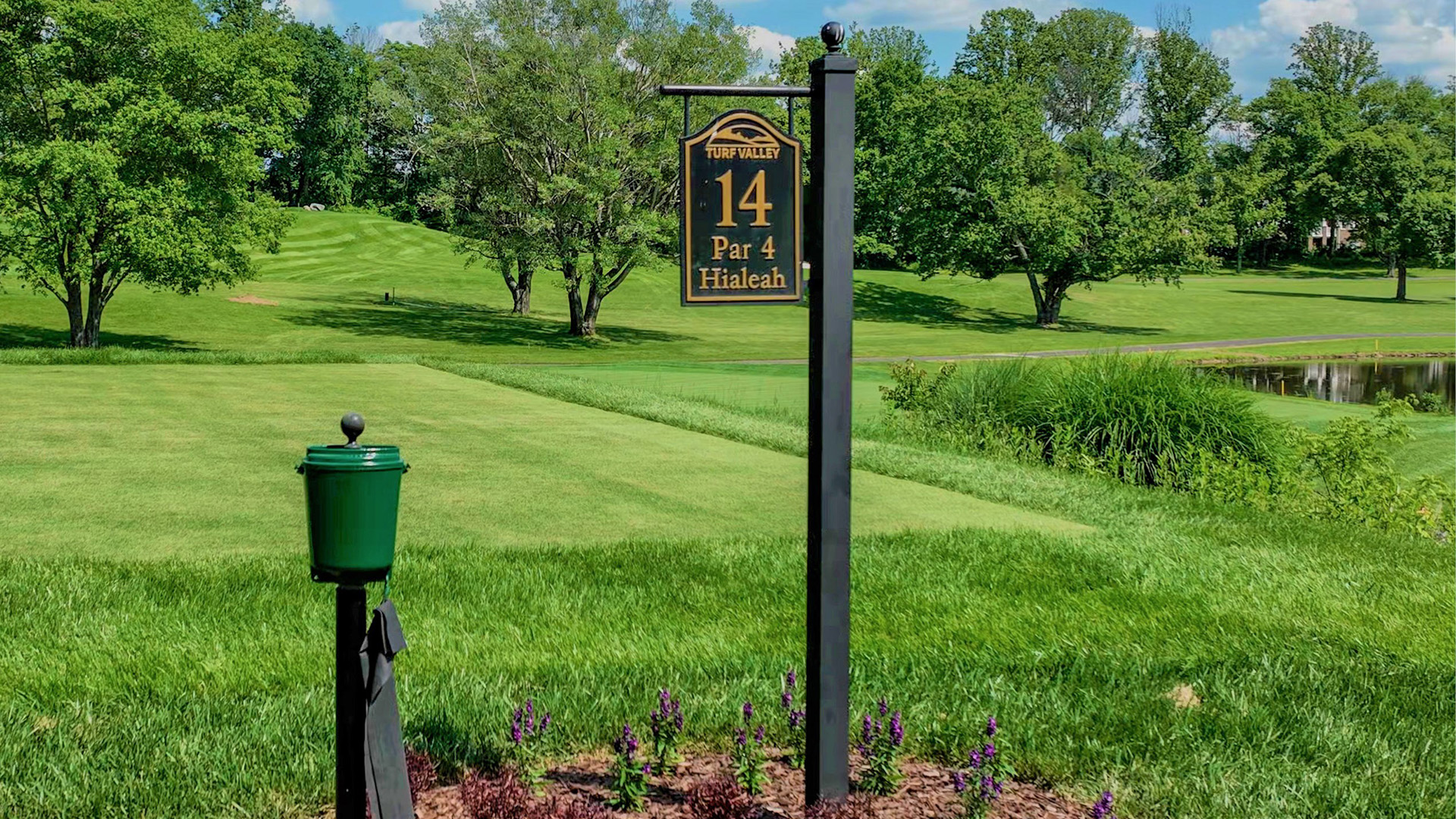Par West site furnishings on golf courses
