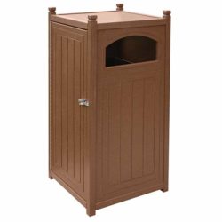 Recycled Lumber Square Trash Containers