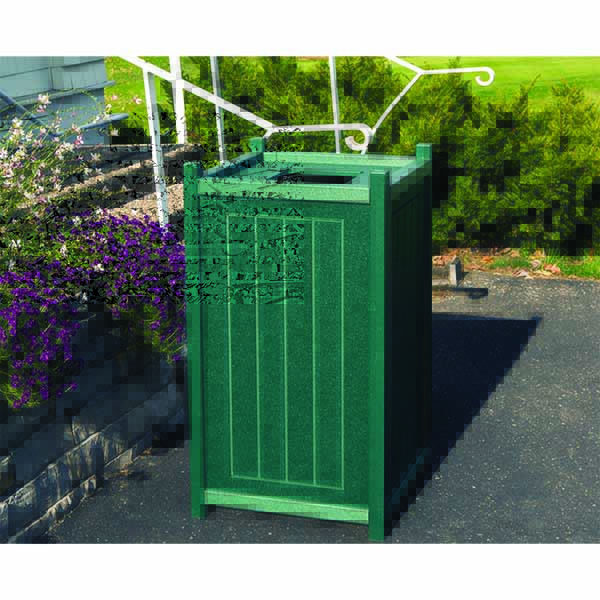 13 Gallon Square Trash Container with Liner